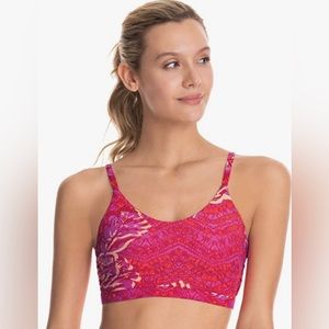 NEW with tags Maaji reversible hot pink floral sports bra adjustable straps cute